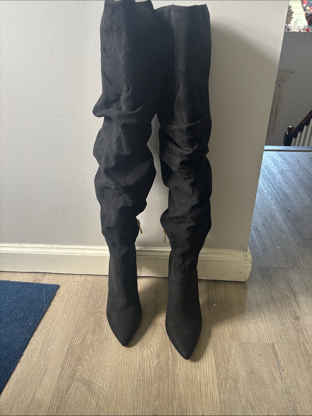 Jessica Simpson Sexy Black Over-the-Knee Slouchy Pointed-Toe Women's Boots